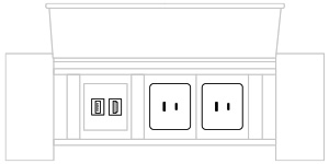 Mediabox M06H USA (2x230V, 1xUSB A, 1xHDMI) x 1